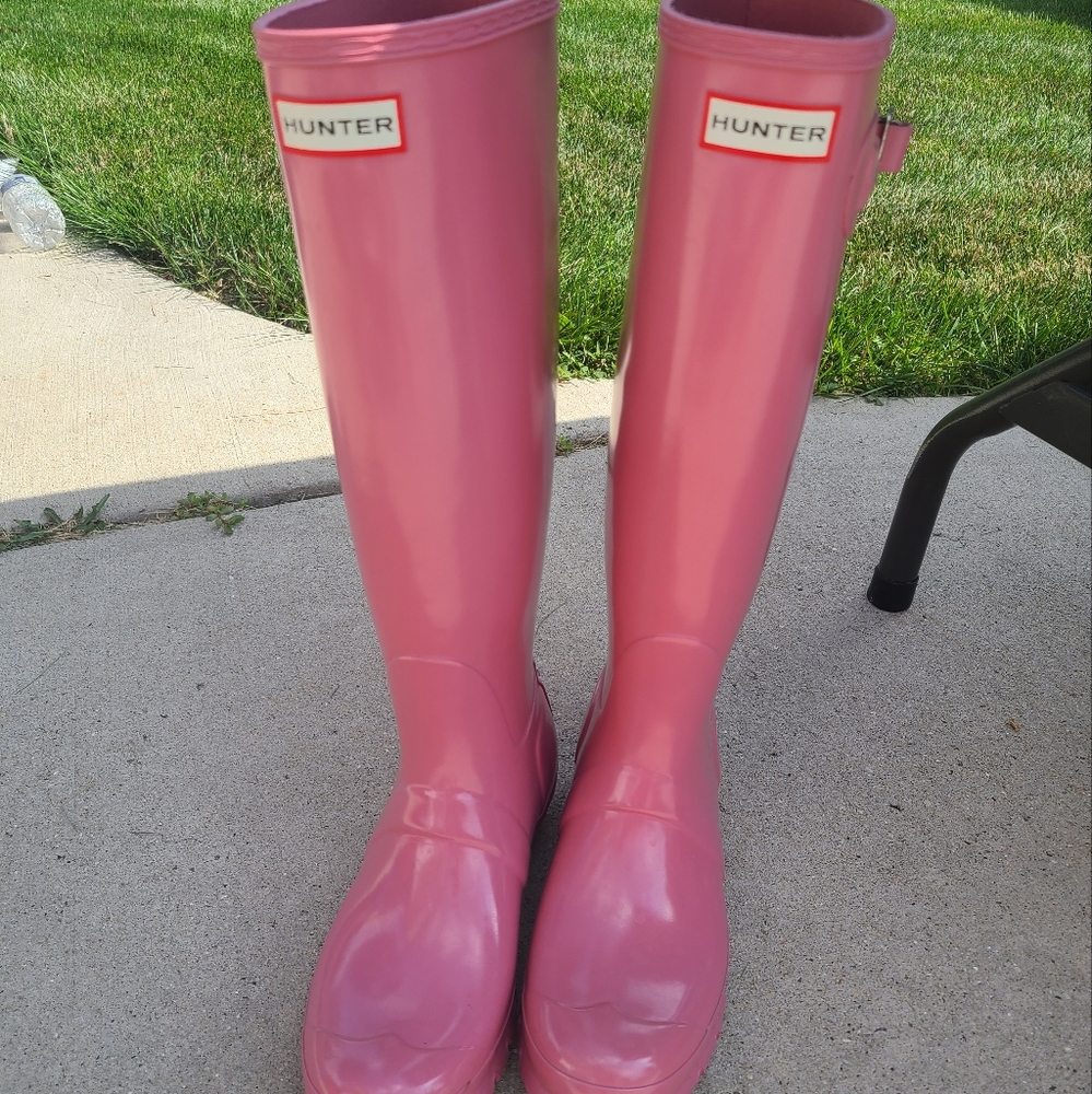 Hunter boots bubble gum pink 💗